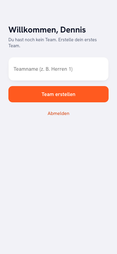 Die Koach-App auf dem iPhone: der Willkommensbildschirm nach der Installation