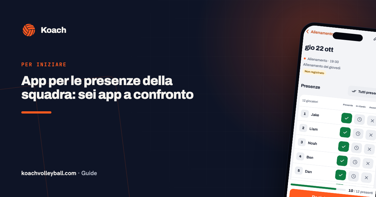 App per le presenze della squadra: sei app a confronto