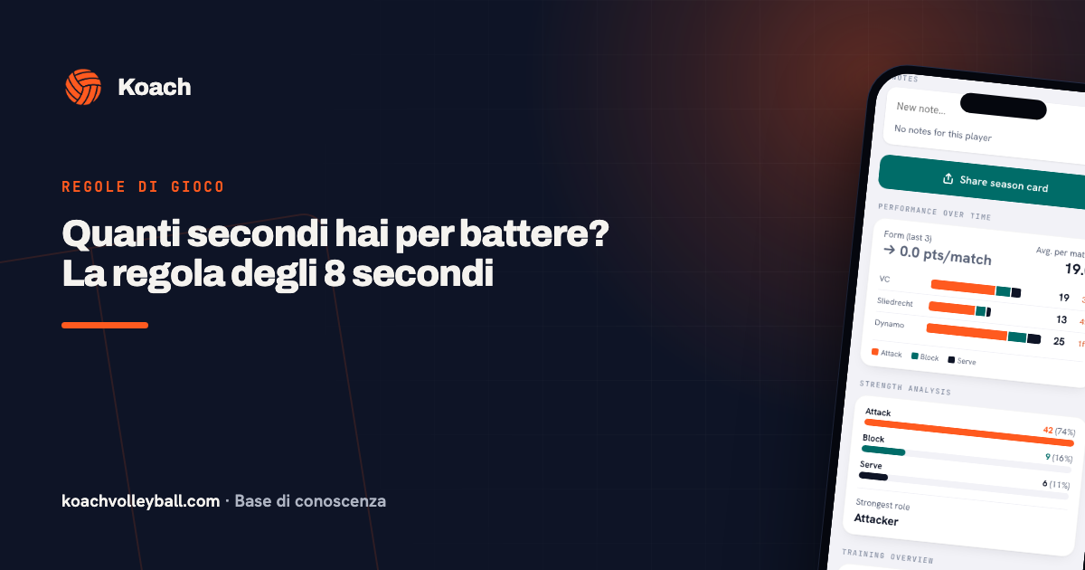 Quanti secondi hai per battere? La regola degli 8 secondi