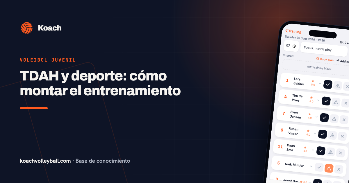 TDAH y deporte: cómo montar el entrenamiento