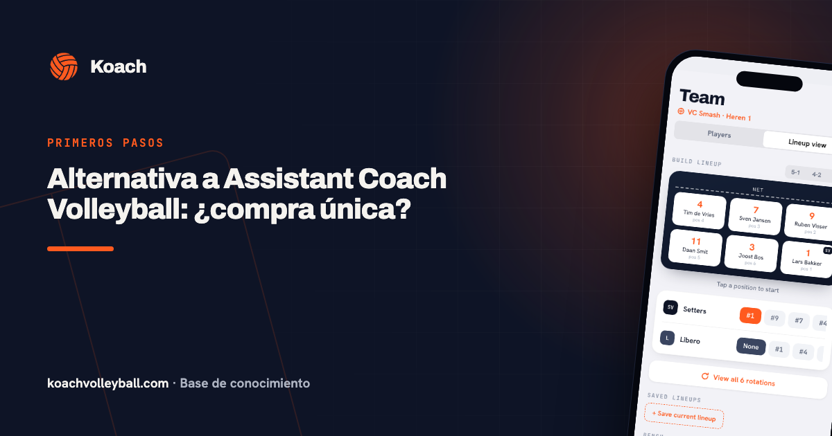 Alternativa a Assistant Coach Volleyball: ¿compra única?