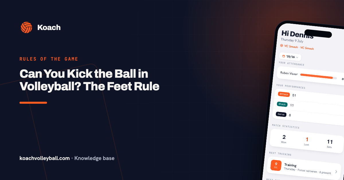 Can You Kick the Ball in Volleyball? The Feet Rule