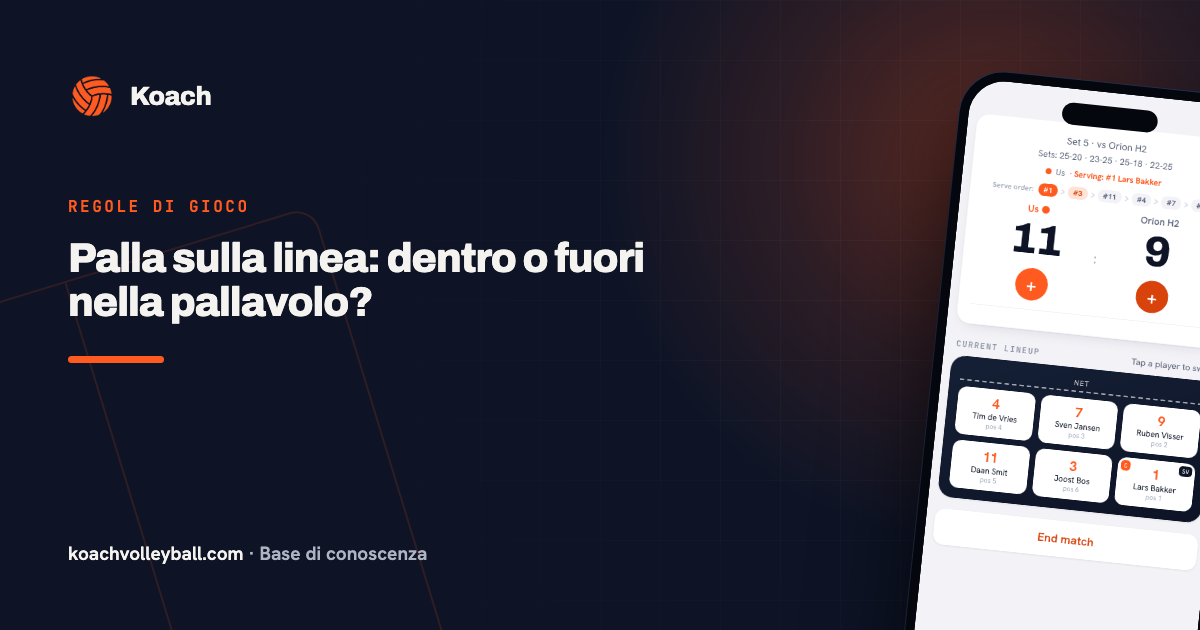 Palla sulla linea: dentro o fuori nella pallavolo?