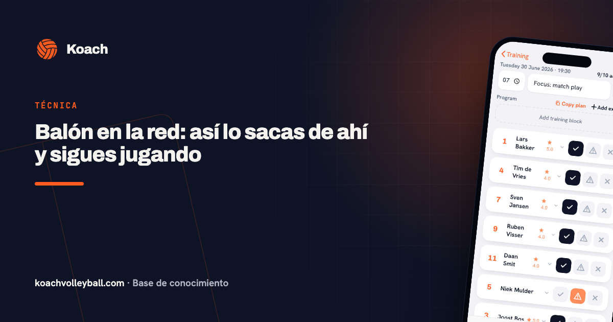 Balón en la red: así lo sacas de ahí y sigues jugando