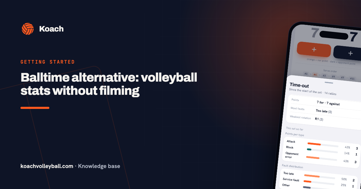 Balltime alternative: volleyball stats without filming