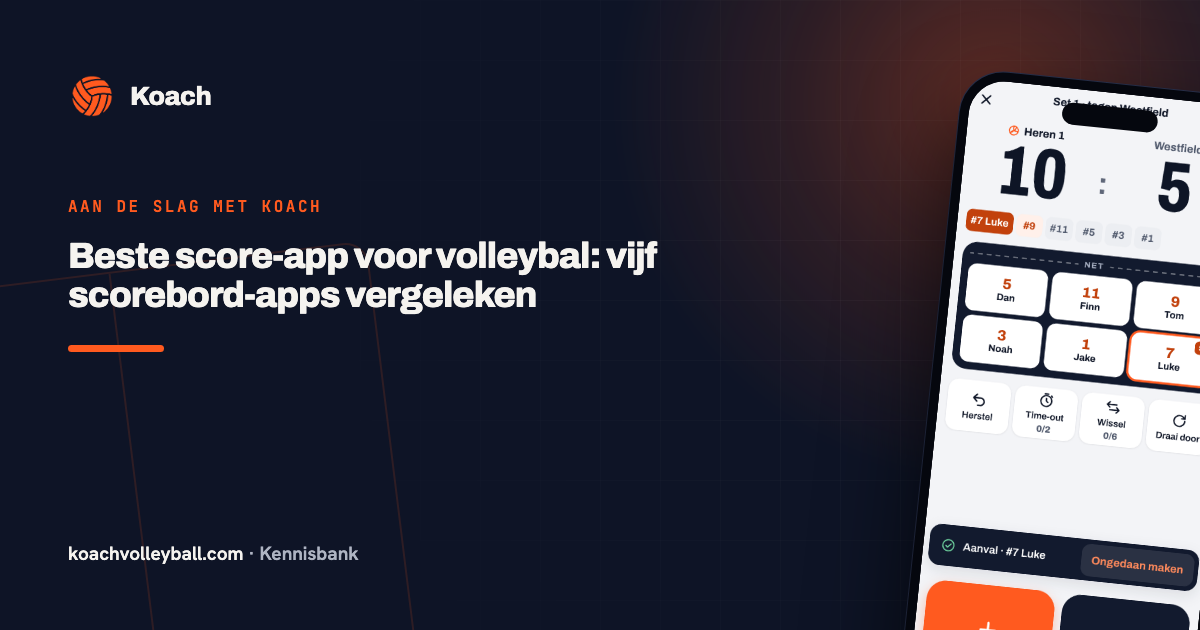 Beste score-app voor volleybal: vijf scorebord-apps vergeleken