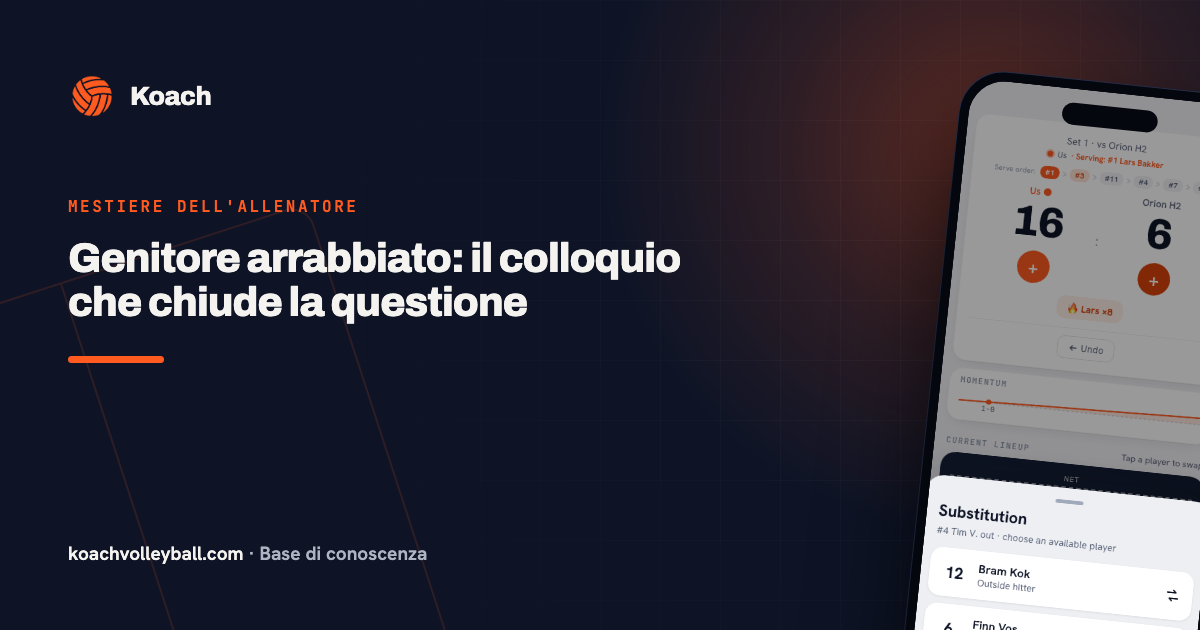 Genitore arrabbiato: il colloquio che chiude la questione