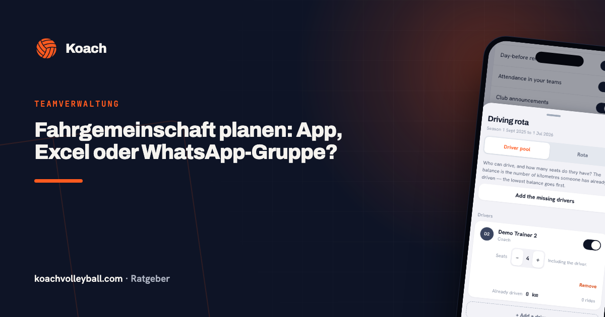 Fahrgemeinschaft planen: App, Excel oder WhatsApp-Gruppe?