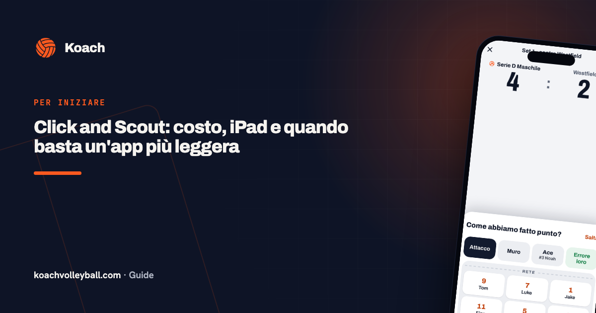 Click and Scout: costo, iPad e quando basta un'app più leggera