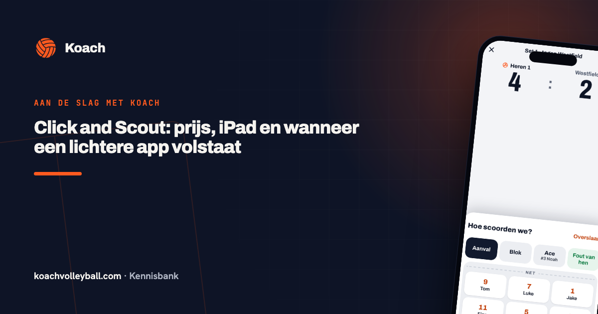Click and Scout: prijs, iPad en wanneer een lichtere app volstaat