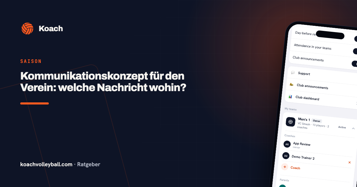 Kommunikationskonzept für den Verein: welche Nachricht wohin?