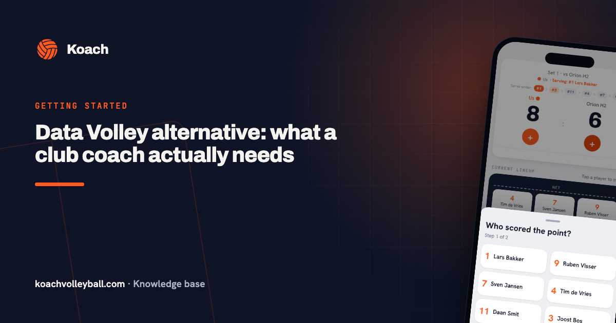 Data Volley alternative: what a club coach actually needs