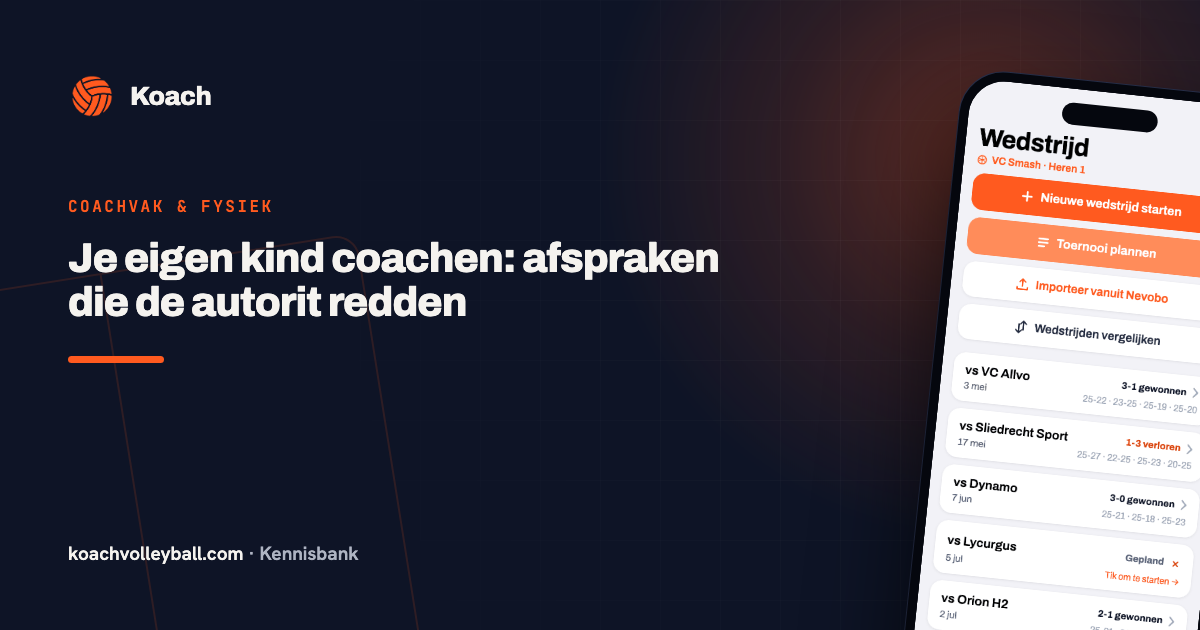 Wedstrijdoverzicht met de speeltijd en inzet per speler