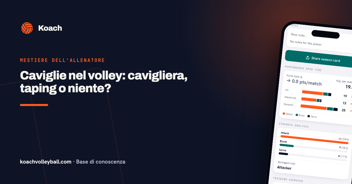 Caviglie nel volley: cavigliera, taping o niente?