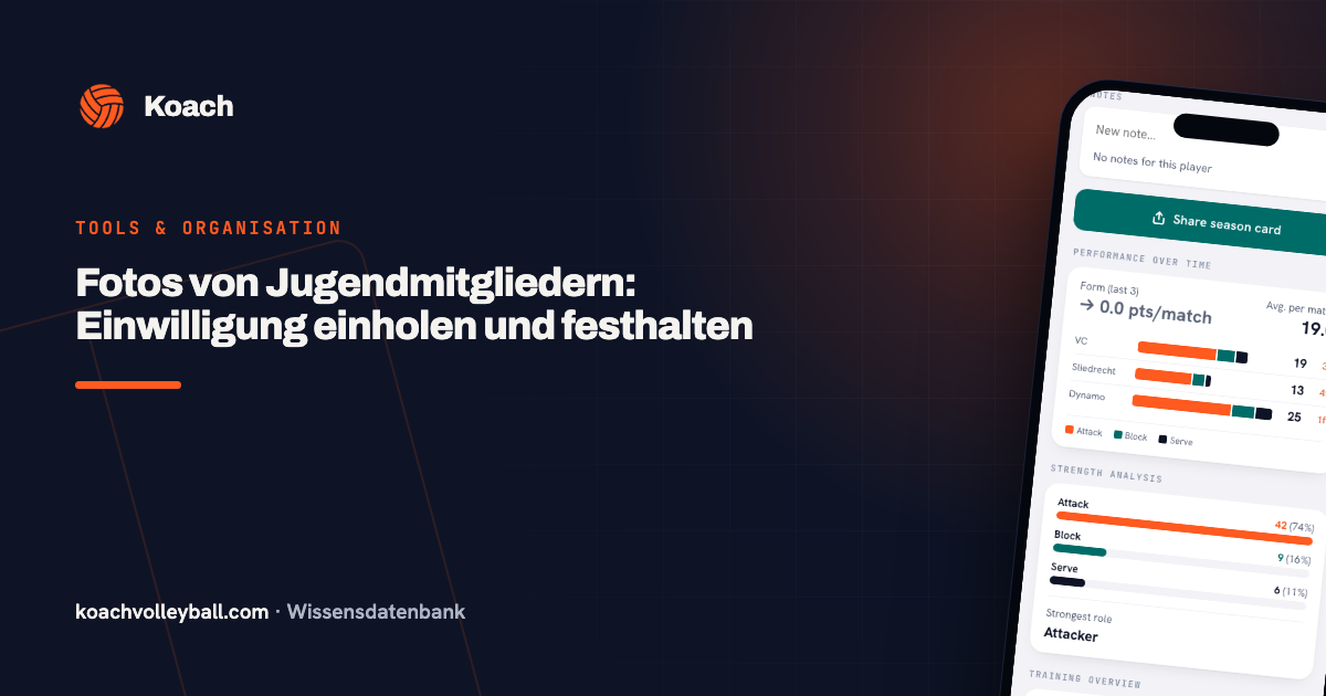 Fotos von Jugendmitgliedern: Einwilligung einholen und festhalten