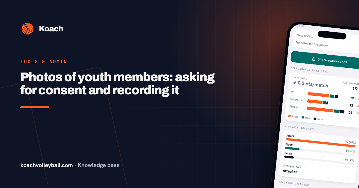 Photos of youth members: asking for consent and recording it