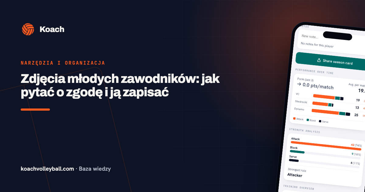 Zdjęcia młodych zawodników: jak pytać o zgodę i ją zapisać