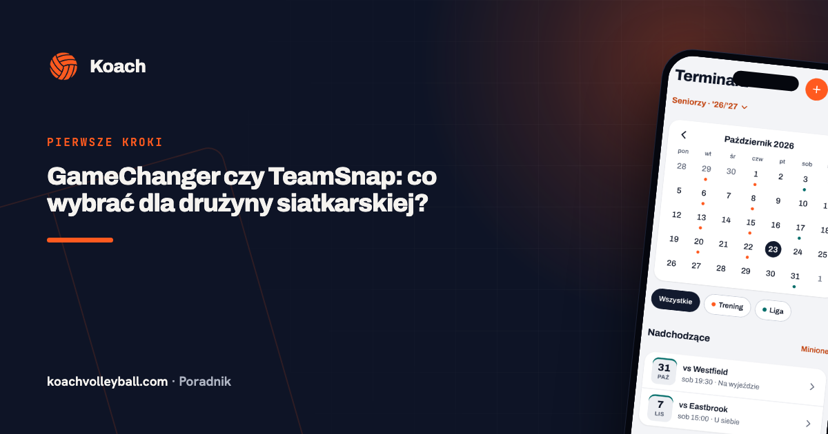 GameChanger czy TeamSnap: co wybrać dla drużyny siatkarskiej?