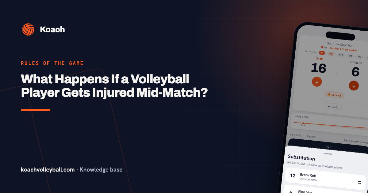 What Happens If a Volleyball Player Gets Injured Mid-Match?