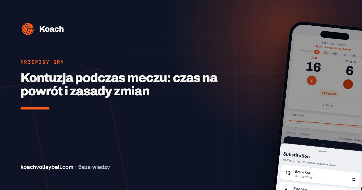 Kontuzja podczas meczu: czas na powrót i zasady zmian