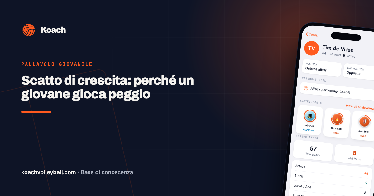 Scatto di crescita: perché un giovane gioca peggio