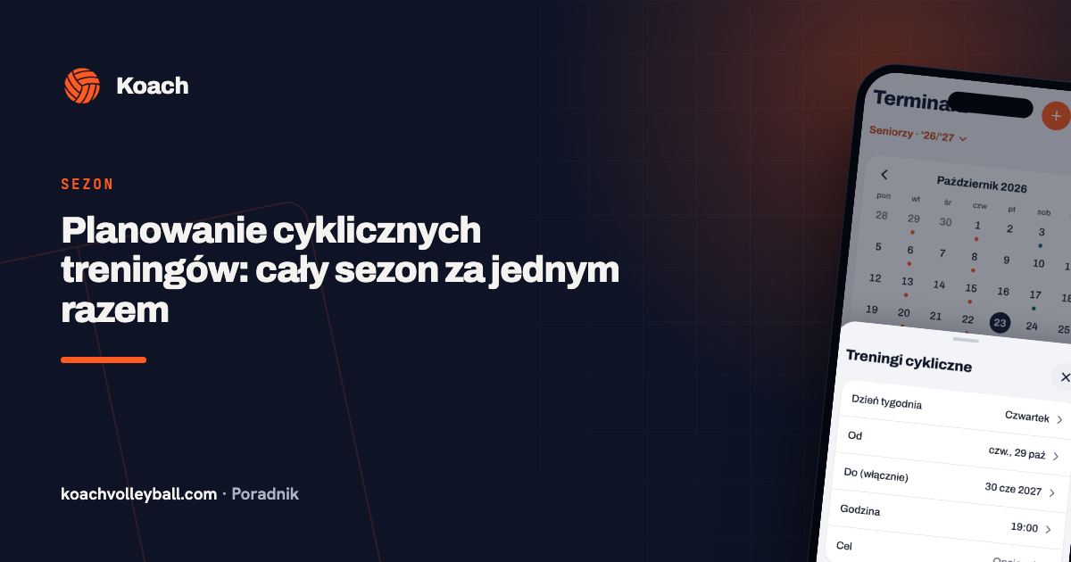 Planowanie cyklicznych treningów: cały sezon za jednym razem