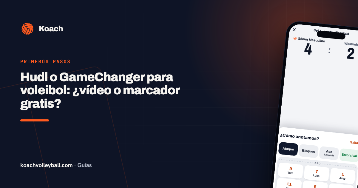 Hudl o GameChanger para voleibol: ¿vídeo o marcador gratis?