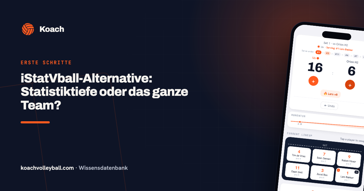 iStatVball-Alternative: Statistiktiefe oder das ganze Team?
