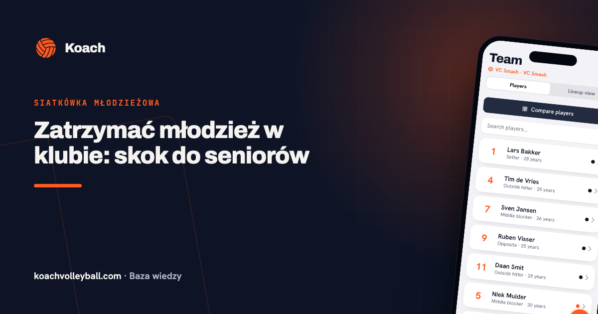 Zatrzymać młodzież w klubie: skok do seniorów