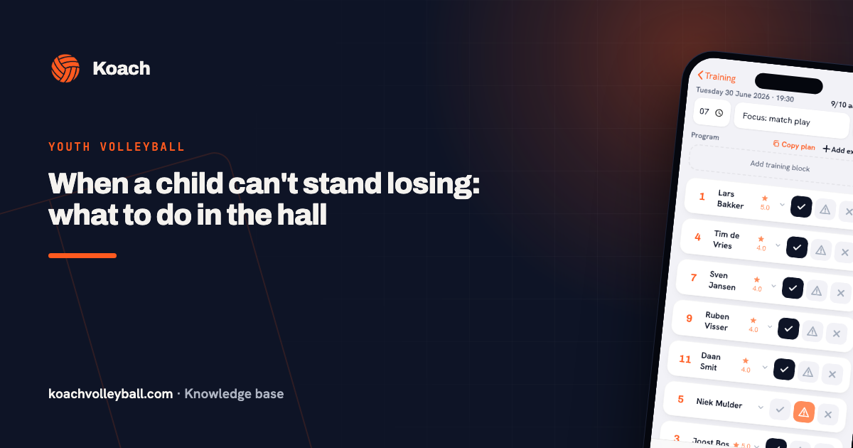 When a child can't stand losing: what to do in the hall