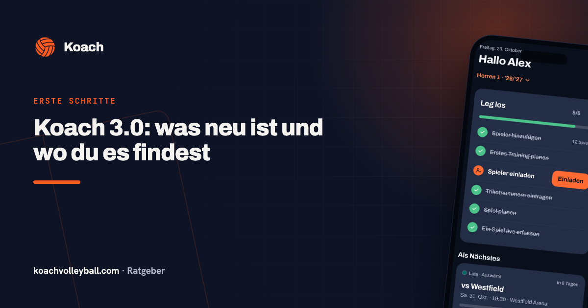 Koach 3.0: was neu ist und wo du es findest