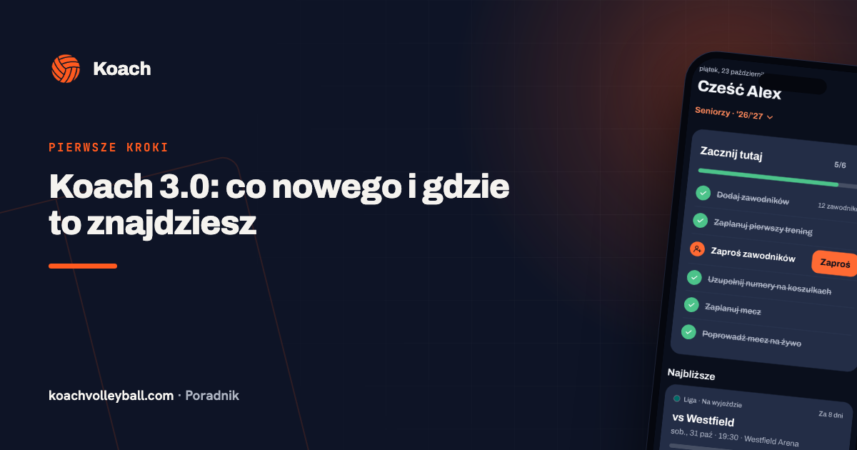 Koach 3.0: co nowego i gdzie to znajdziesz
