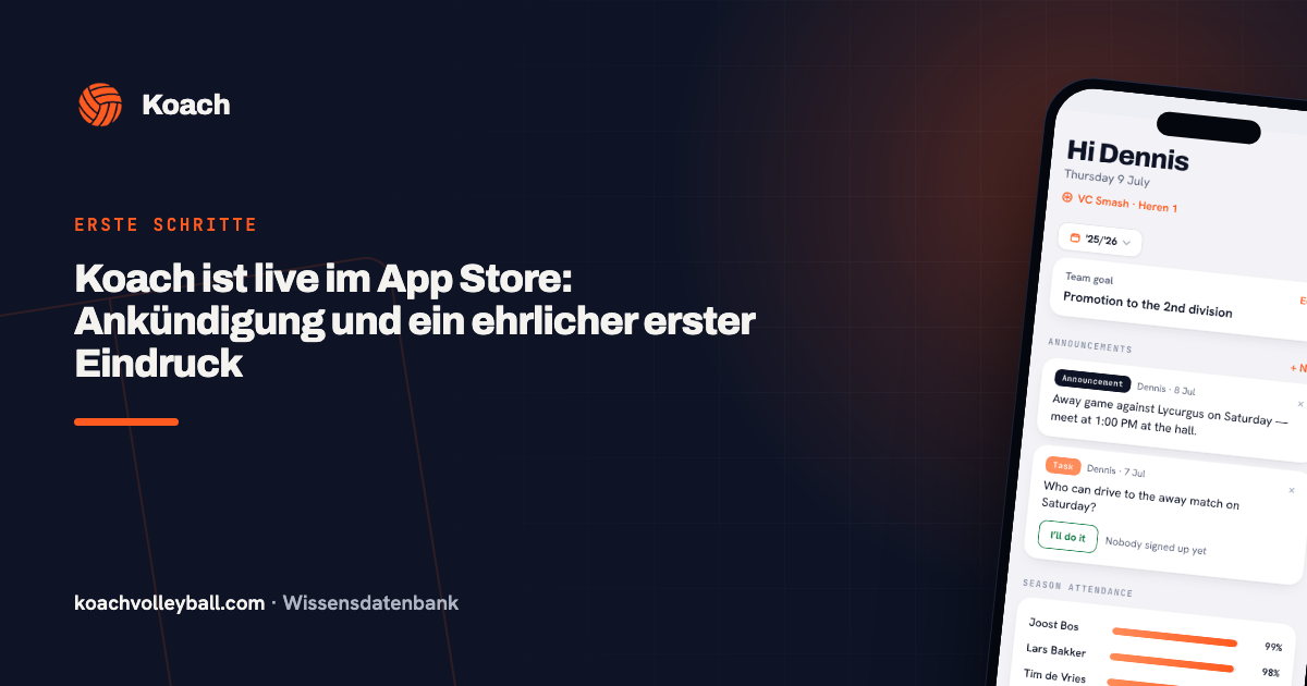 Koach ist live im App Store: Ankündigung und ein ehrlicher erster Eindruck