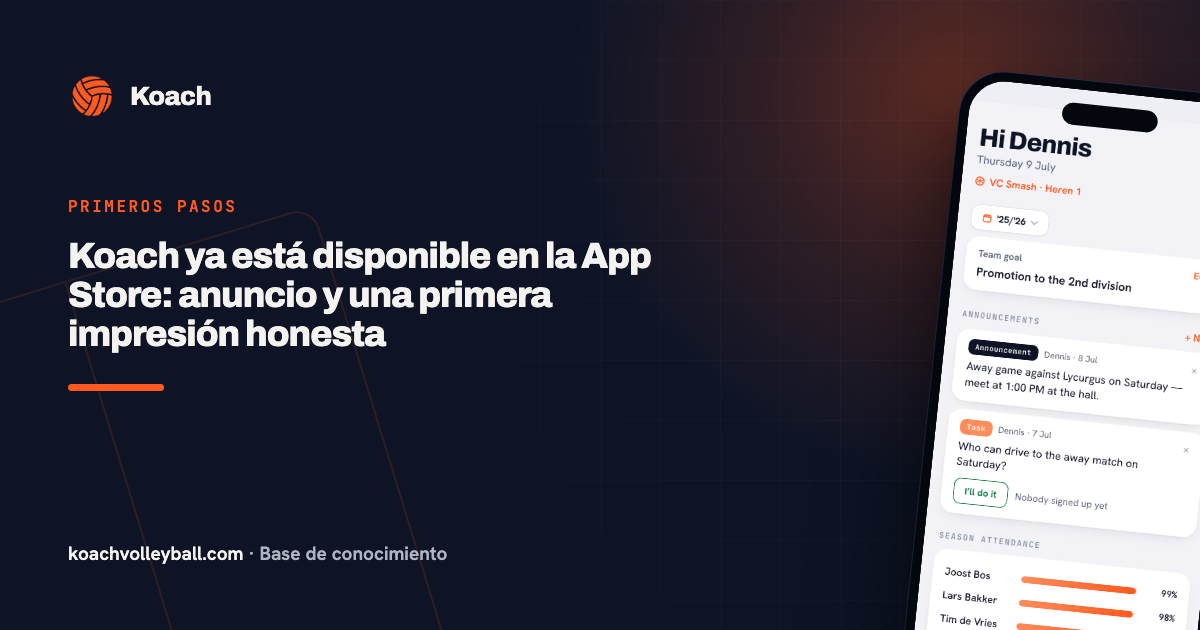 Koach ya está disponible en la App Store: anuncio y una primera impresión honesta