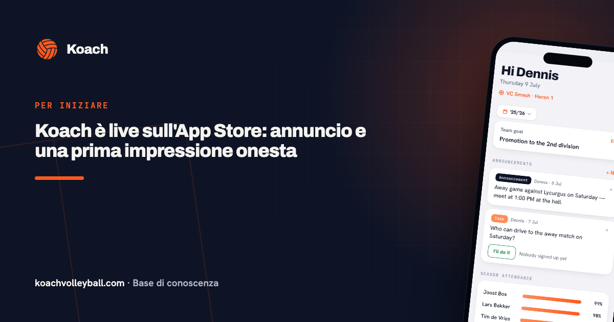 Koach è live sull'App Store: annuncio e una prima impressione onesta