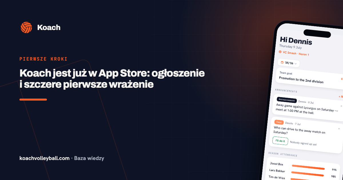 Koach jest już w App Store: ogłoszenie i szczere pierwsze wrażenie