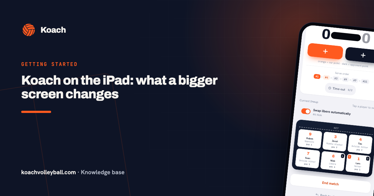 Koach on the iPad: what a bigger screen changes