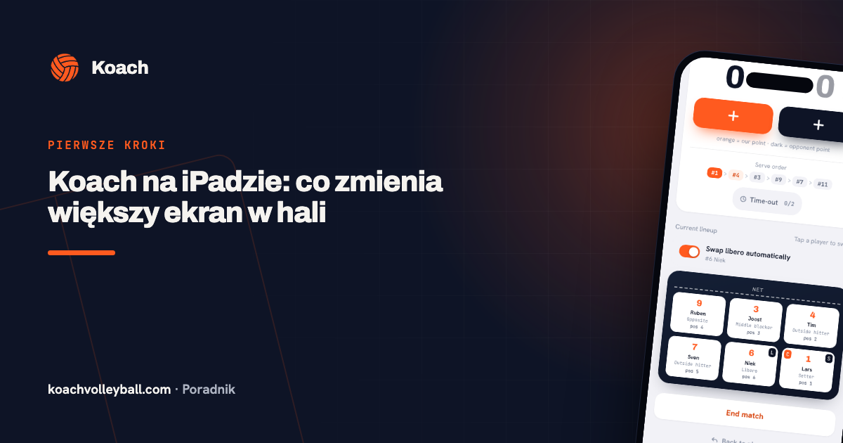 Koach na iPadzie: co zmienia większy ekran w hali