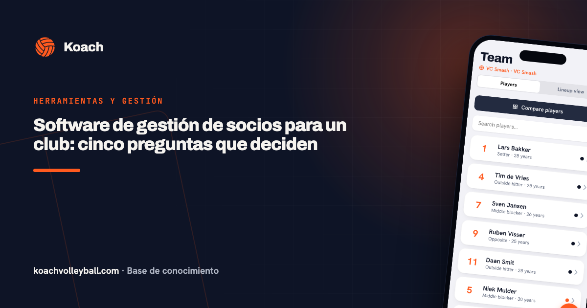 Software de gestión de socios para un club: cinco preguntas que deciden