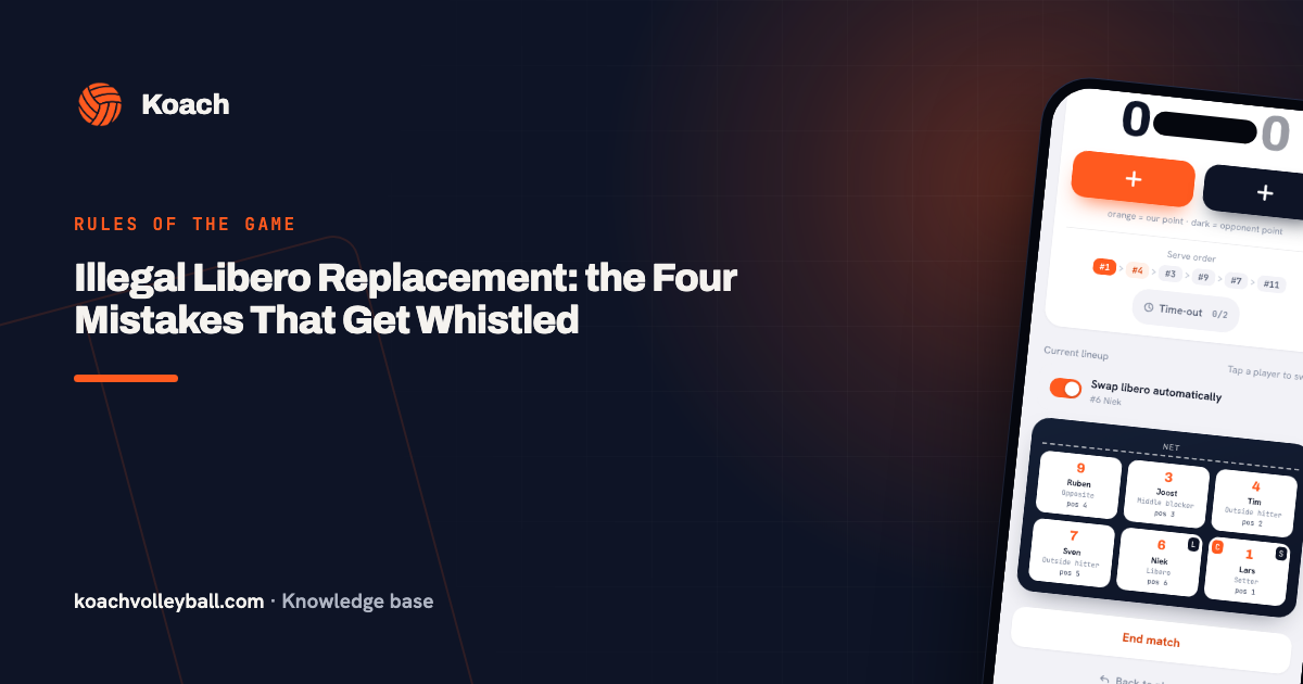 Illegal Libero Replacement: the Four Mistakes That Get Whistled