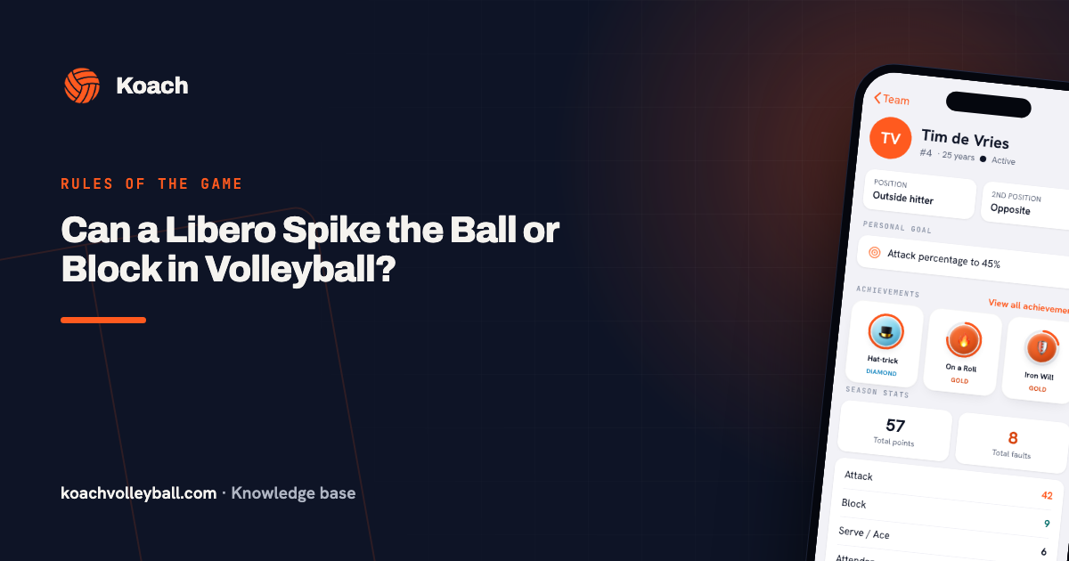 Can a Libero Spike the Ball or Block in Volleyball?