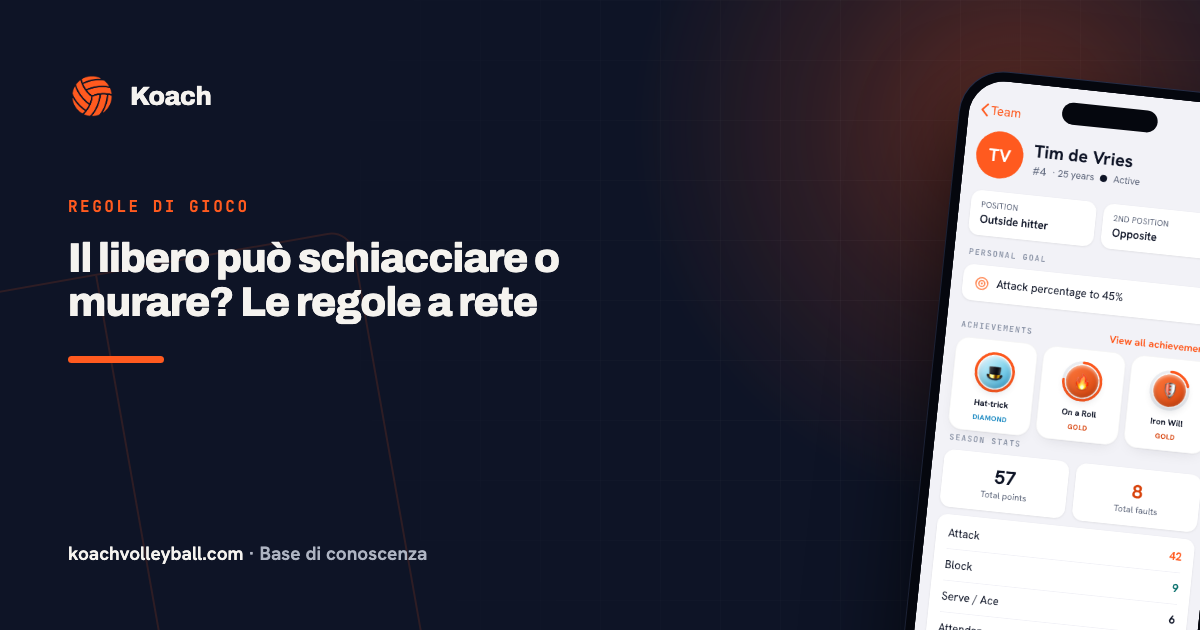 Il libero può schiacciare o murare? Le regole a rete