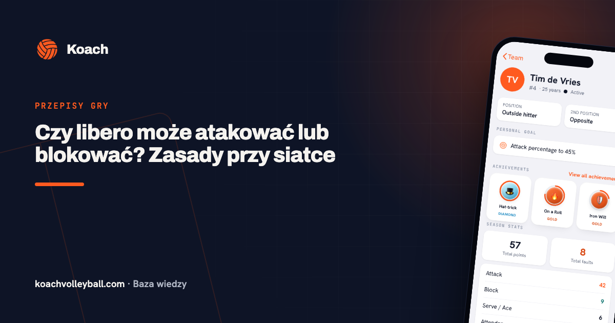 Czy libero może atakować lub blokować? Zasady przy siatce