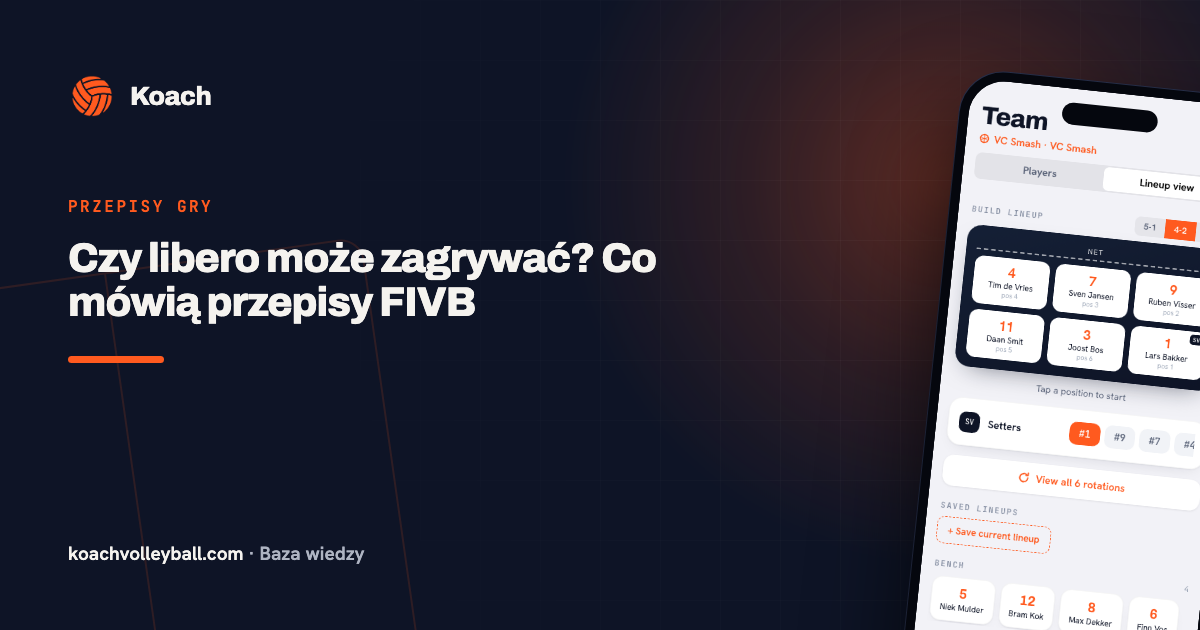 Czy libero może zagrywać? Co mówią przepisy FIVB