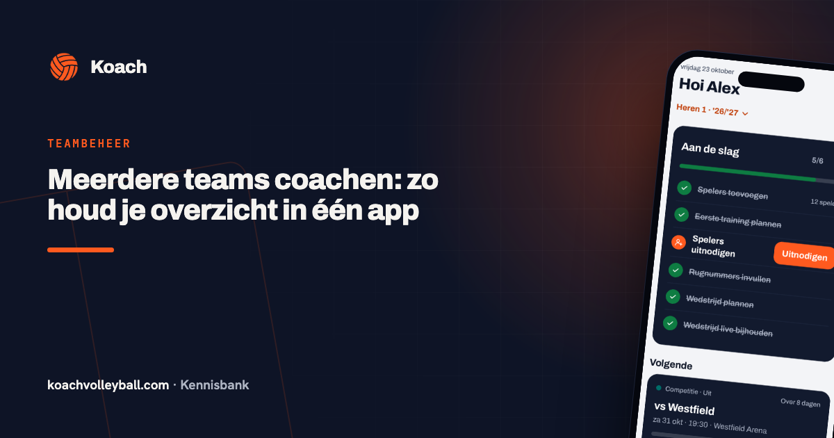 Meerdere teams coachen: zo houd je overzicht in één app