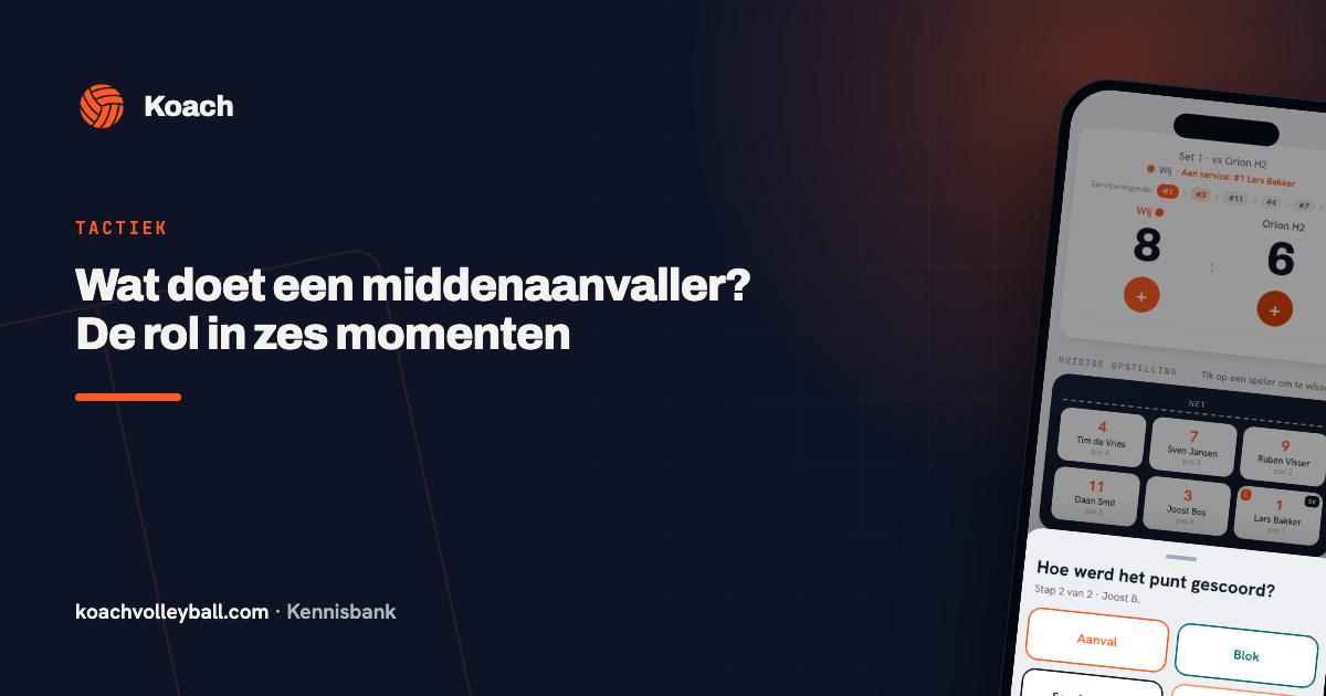 Registratie van het punttype per actie in de Koach-app