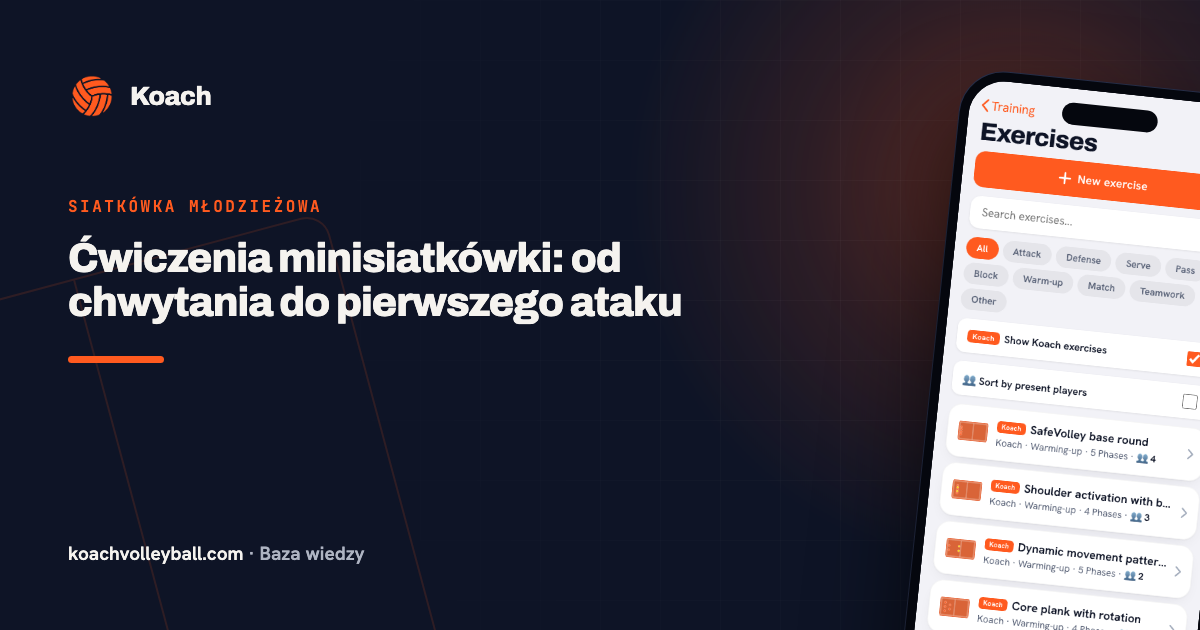 Ćwiczenia minisiatkówki: od chwytania do pierwszego ataku