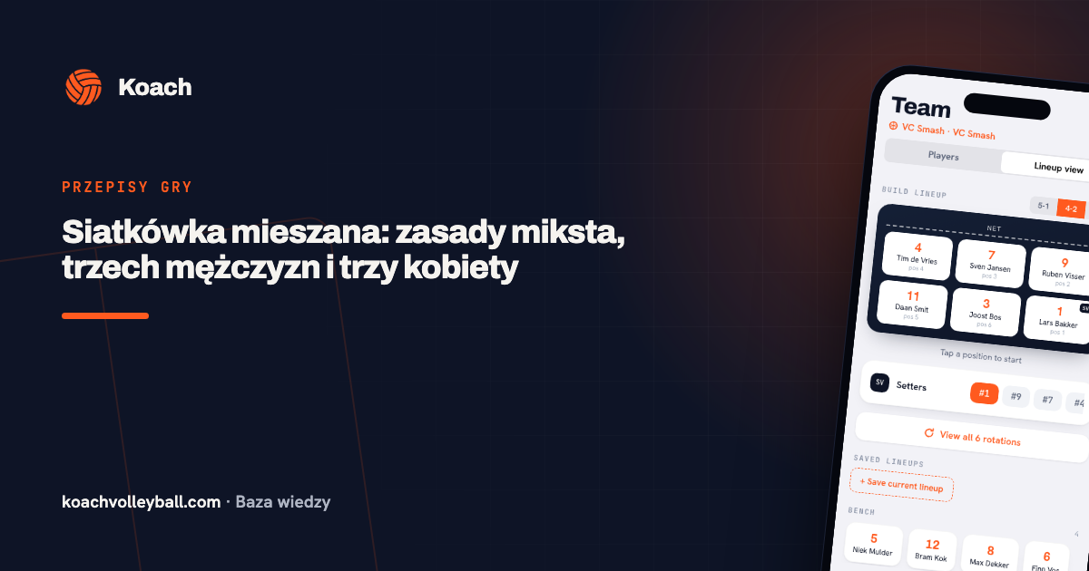 Siatkówka mieszana: zasady miksta, trzech mężczyzn i trzy kobiety
