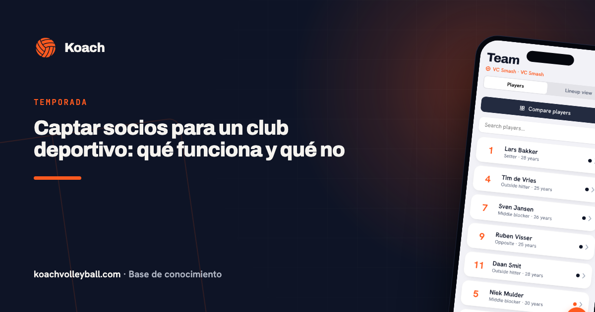 Captar socios para un club deportivo: qué funciona y qué no