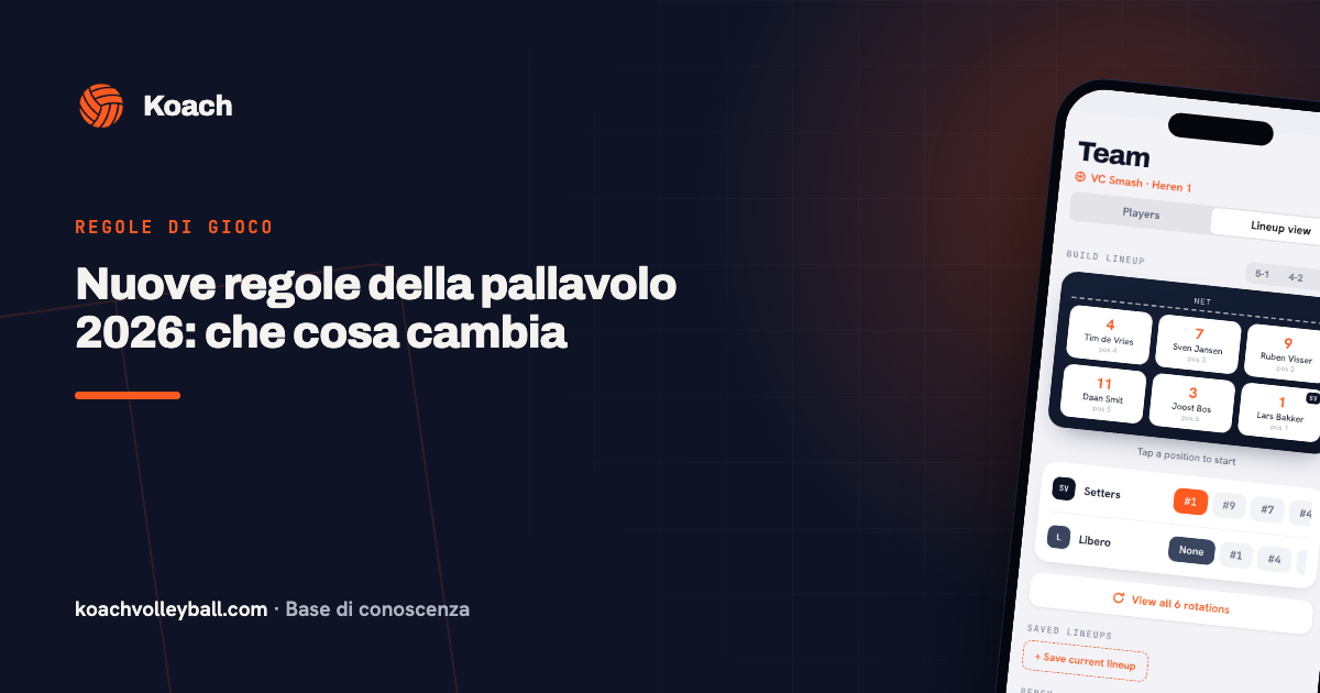 Nuove regole della pallavolo 2026: che cosa cambia